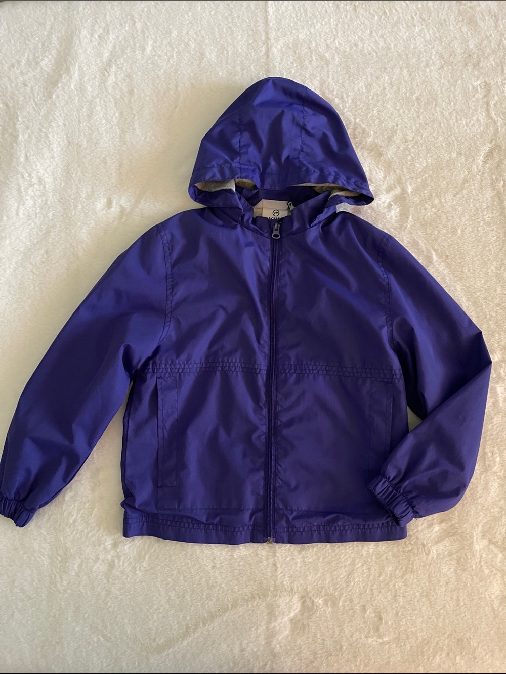 Magellan   Kids Purple Hooded Windbreaker Jacket Sz XS  6/6X